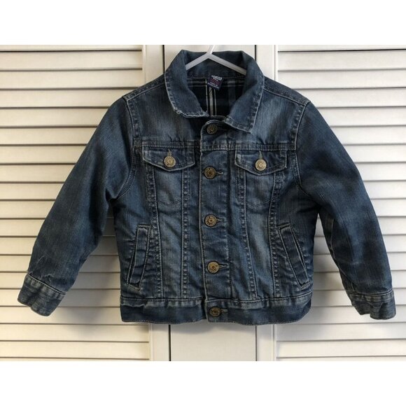 Zara Size 2/3 Dark Jean Jacket - Picture 1 of 8